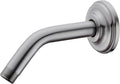 6 Inch Angled Shower Arm with Flange Stainless Steel Wall Mounted Extension Arm by DIKUROOMS