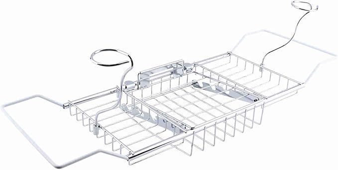Bathtub Tray, Bath Tray for Tub Bathtub Caddy Wine Slots and Book Holder Bath - Image 8