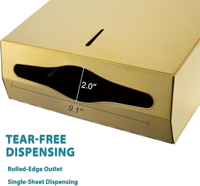 Commercial Paper Towel Dispenser Gold - Image 4