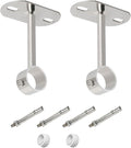 2Pcs ID25mm, Clothes Rail mounting Bracket, Shower Curtain Closet tie Rod by Ohamtes