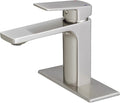 VOTON Bathroom Faucet Brushed Nickel Single Handle Bathroom Faucet 1 or 3 Hole by VOTON