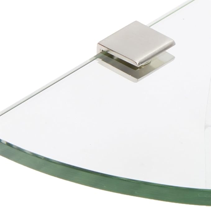 Spancraft Glass SQ6QR-BR Quarter Round Glass Shower Shelf - Image 2