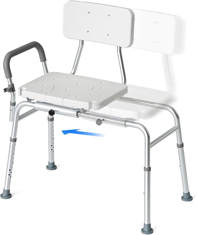 Tub Transfer Bench and Sliding Bathtub Shower Chair by Loyoda