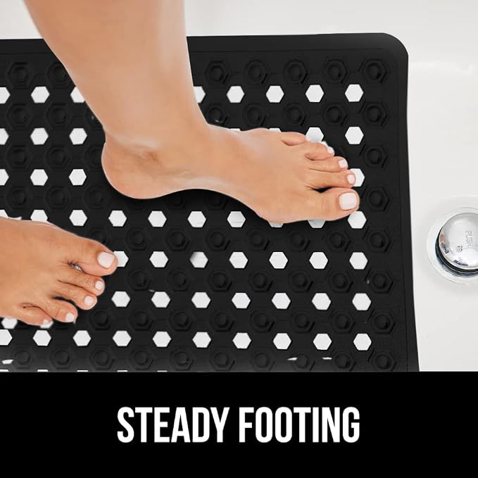 GORILLA GRIP Patented Bath Tub Shower Mat, Machine Washable Bathtub Floor Liner - Image 9