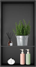 Shower Niche, Stainless Steel Elegant Bathroom Niche, No Tile Needed Recessed by Elefloom