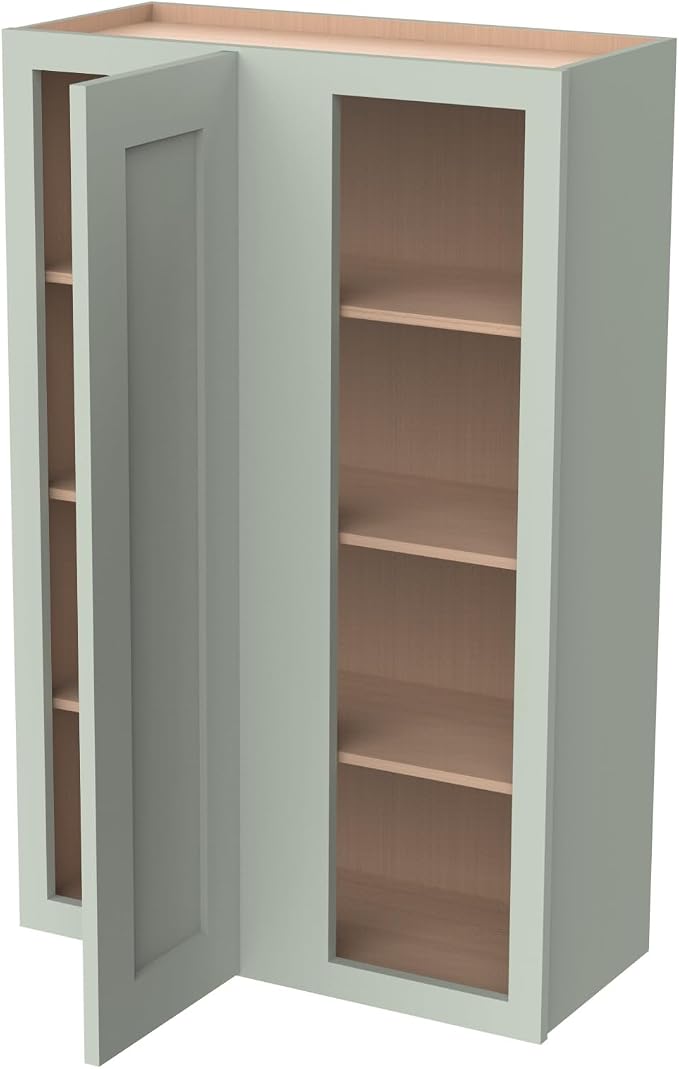 Solid Hardwood Wall Blind Corner Cabinets, Adjustable Shelves, Soft-Close Doors - Image 4