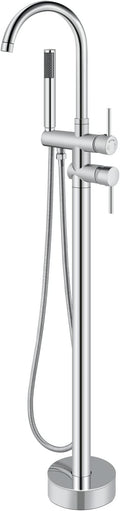 Aolemi Floor Mount Bathtub Faucet Freestanding Tub Filler Standing High Flow by Aolemi
