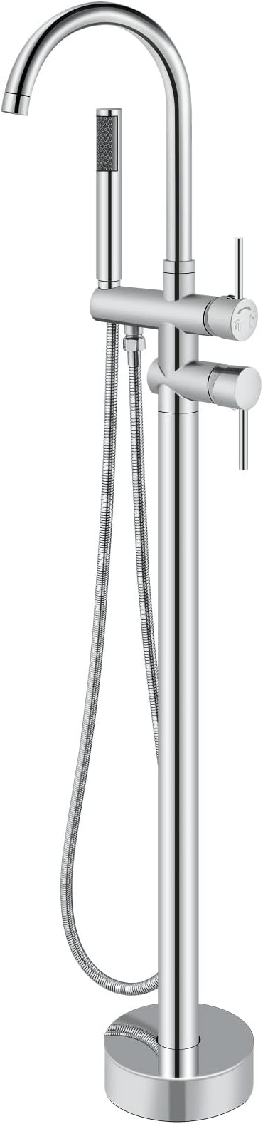Aolemi Floor Mount Bathtub Faucet Freestanding Tub Filler Standing High Flow by Aolemi