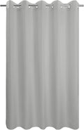 River Dream No Hook Hotel Cloth Grey Shower Curtain Soft Microfiber & Waterproof by RiverDream