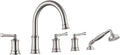Roman Tub Faucet with Hand Shower, Antique Tub Shower Faucet Set with Valve by HANGORO