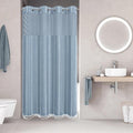 No Hook Stall Shower Curtain by EACHOPE