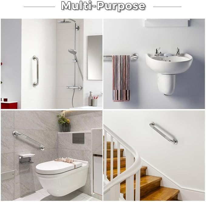 Grab Bars for Shower, 2 Pack 36-Inch Anti Slip Shower Handles for Elderly - Image 6