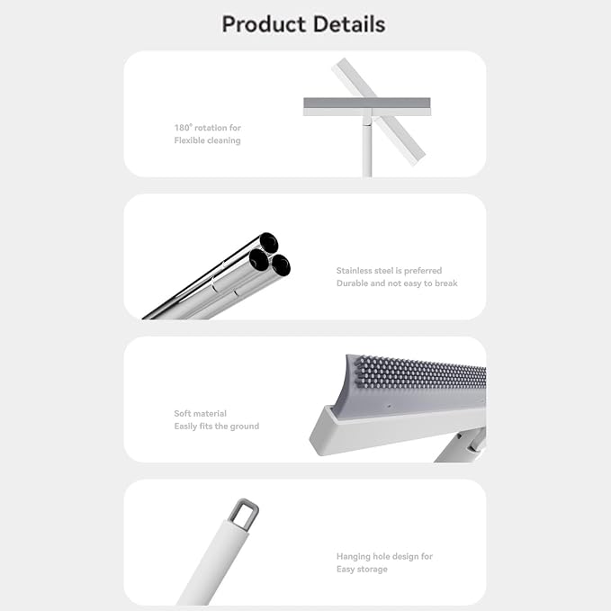 Magic Broom- Floor Squeegee Scrubber | Convenient Household Cleaning Broom - Image 9