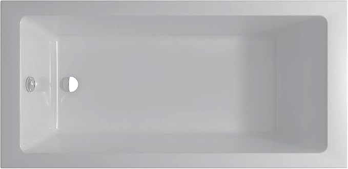 Fine Fixtures Drop In White Soaking Bathtub, Fiberglass Acrylic Material - Image 3
