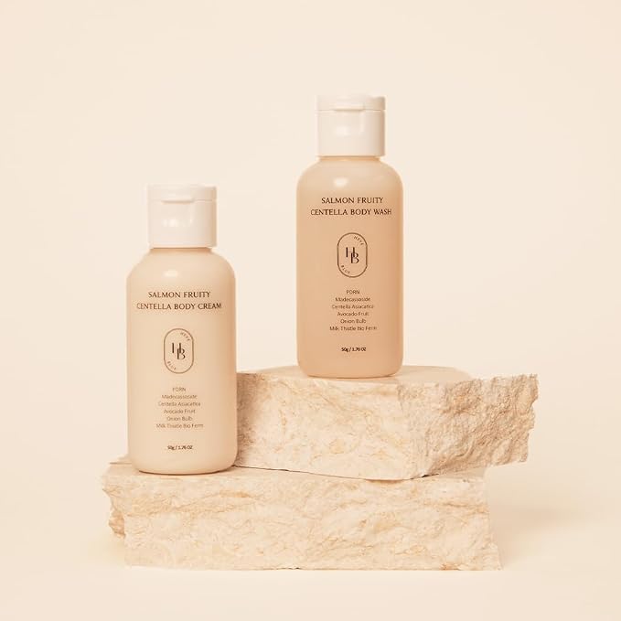 HEVEBLUE Salmon Fruity Centella Body Travel Kit - Image 3