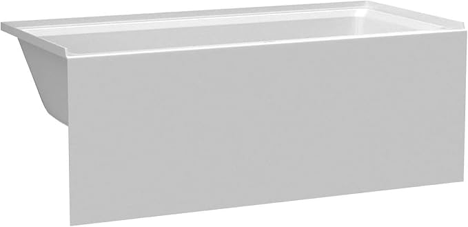 Fine Fixtures Acrylic, Fiberglass Alcove Soaking Bathtub - Image 3
