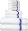 8-Piece Premium Towel Set, 2 Bath Towels, 2 Hand Towels, and 4 Wash Cloths by SIMPLI-MAGIC