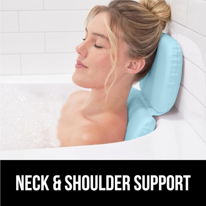 GORILLA GRIP Bath Pillow for Tub, Improved Suction Cups, Luxury Bathtub Pillows - Image 8