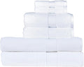 Christy Supreme Hygro 6 Piece Towel Set | White | 100% Luxury Supima Cotton | by Christy