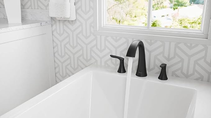 Pfister Weller Roman Bathtub Faucet, Matte Black Finish - Image 9