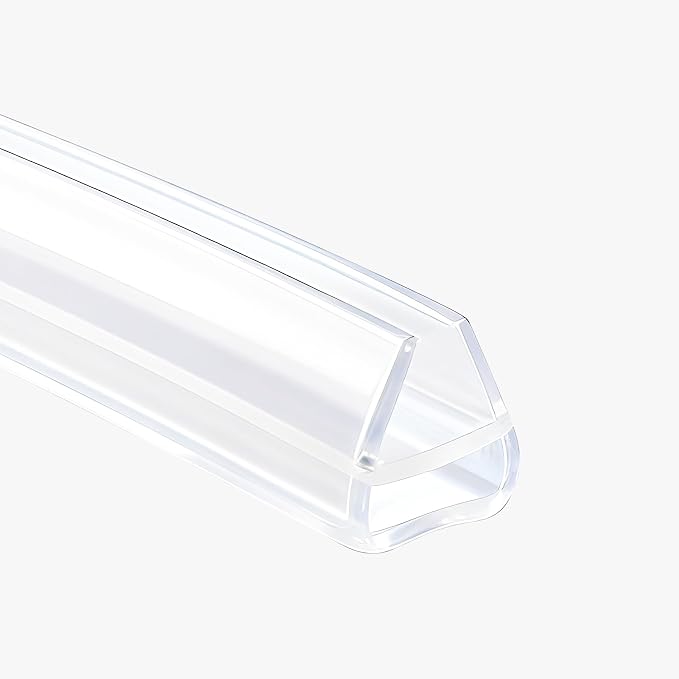 Shower Door Side Seal Strip, 39 Inch U-Type Frameless Shower Door Seal by FOCMKEAS