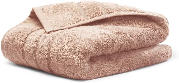 Cariloha Hand Towel | Blush | 16"x24" | Turkish Cotton & Viscose Material Blend by Cariloha