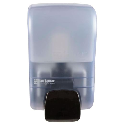 San Jamar Rely Plastic Manual Soap Dispenser, Hand Sanitizer Dispenser by SanJamar
