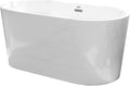 FerdY Shangri-La 55" Acrylic Freestanding Bathtub, Small Classic Oval Shape by FerdY