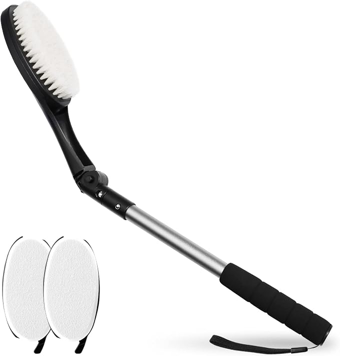 EASACE Body Brush for Back, Lotion Applicator, Long Handle Bath Brush for by EASACE