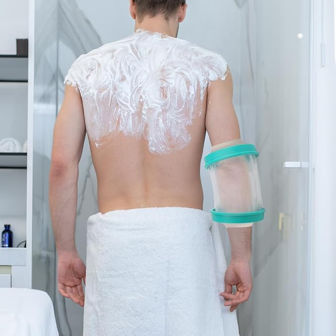 Cast Covers for Shower PICC Line Soft Green Adult，Waterproof Cast Cover/Bag - Image 5
