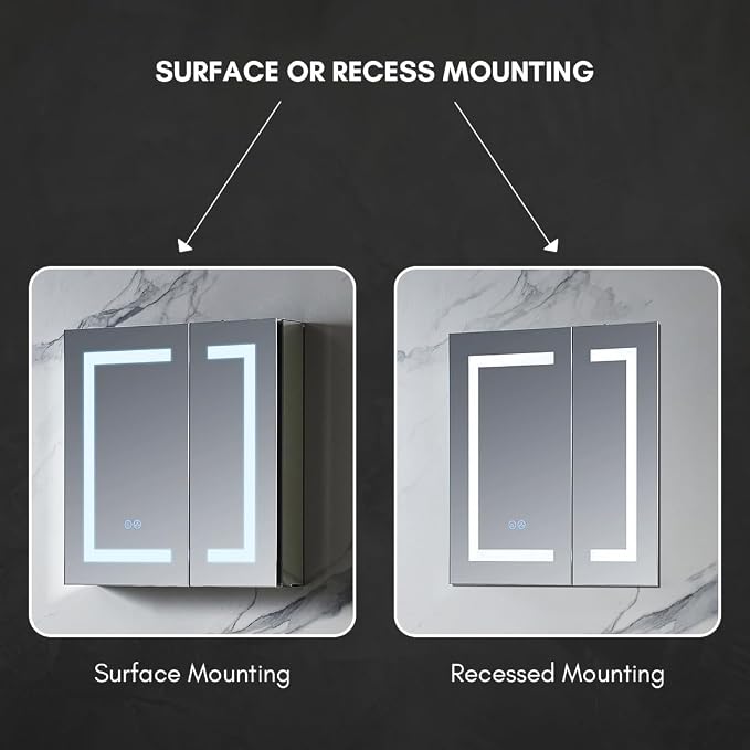 Blossom LED Medicine Cabinet Mirror - Image 6