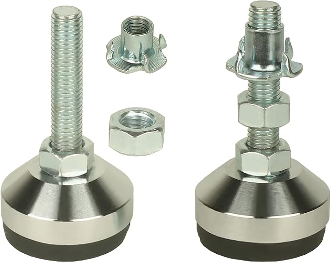 Heavy Duty Adjustable Legs, Leg Leveler 1.96" Dia Base, Adjustable Leveling - Image 5