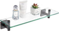 KOKOSIRI Wall Shelves Bathroom Hardware Glass Floating Shelf 16-Inch by KOKOSIRI
