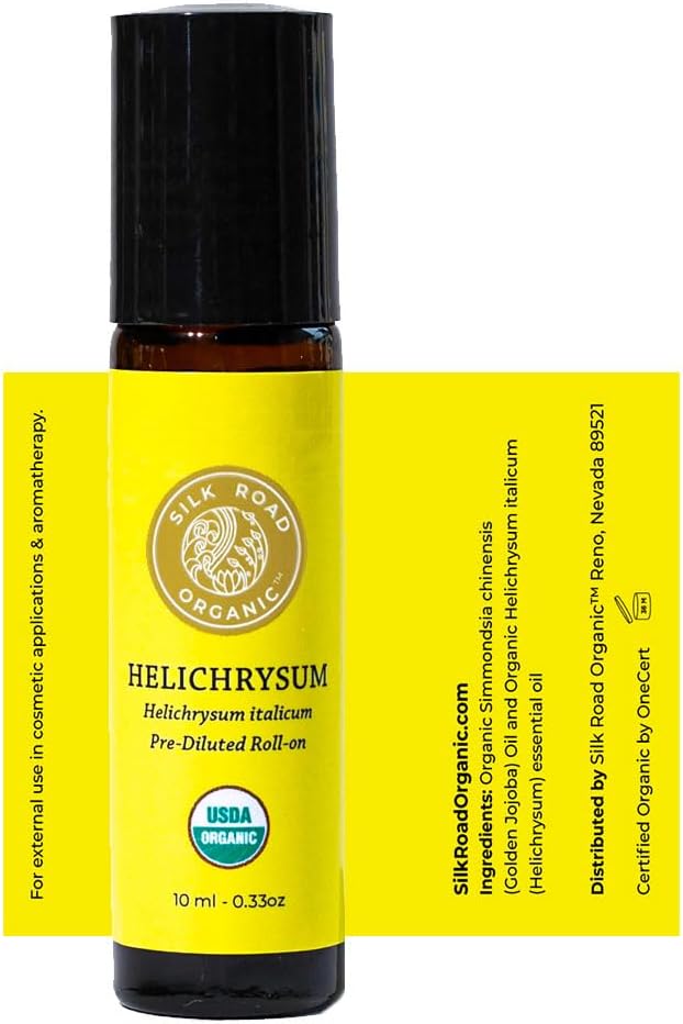 Silk Road Organic Helichrysum Italicum Essential Oil Roll On, 100% Pure USDA - Image 7