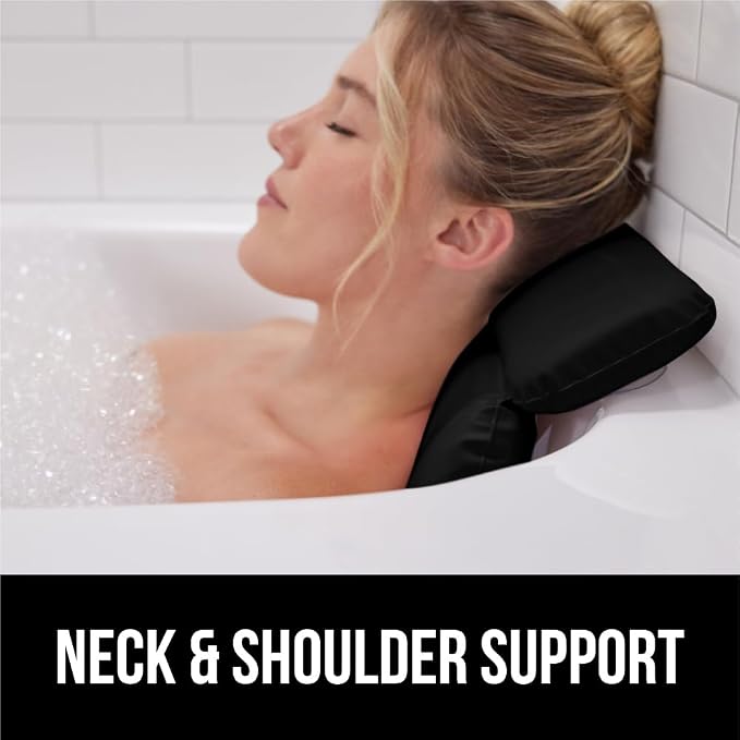 GORILLA GRIP Bath Pillow for Tub, Improved Suction Cups, Luxury Bathtub Pillows - Image 8