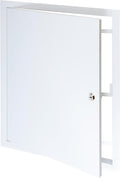 16" x 20" Lockable White Metal Access Panel. Service Shaft Door Panel by Unknown