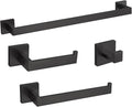 4-Piece Bathroom Hardware Set, Towel Rack Towel Bar Towel Holder Toilet Paper by Nxxcli