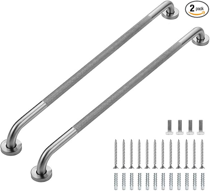 Grab Bars for Shower, 2 Pack 36-Inch Anti Slip Shower Handles for Elderly by RavinteHardware