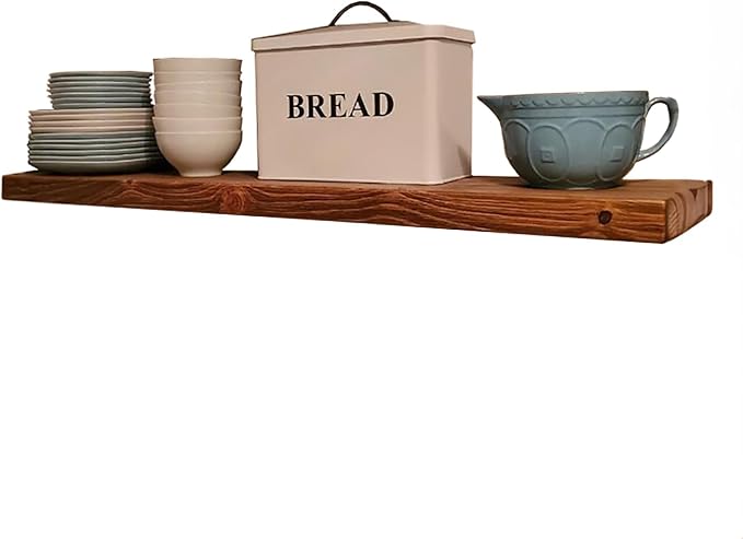 joelsantiques 42 Inch Wooden Floating Shelves by JoelsAntiques