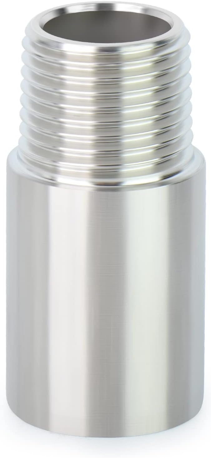 TAISHER 2PCS Stainless Steel Pipe Fittings, 1/2" NPT Male x 1/2" NPT Female - Image 7