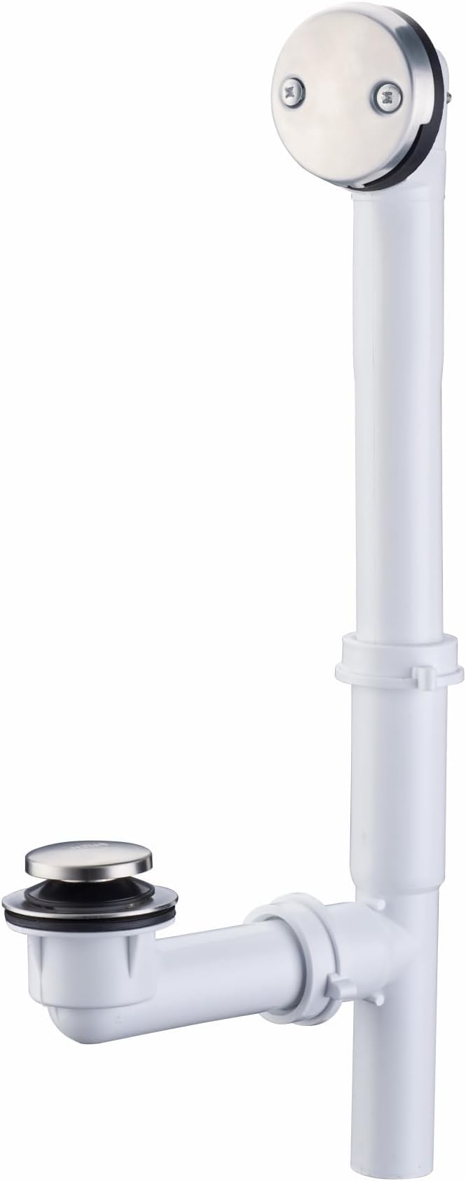 Brushed 1-1/2" Tubular Bath Drain Kit by WELLUP