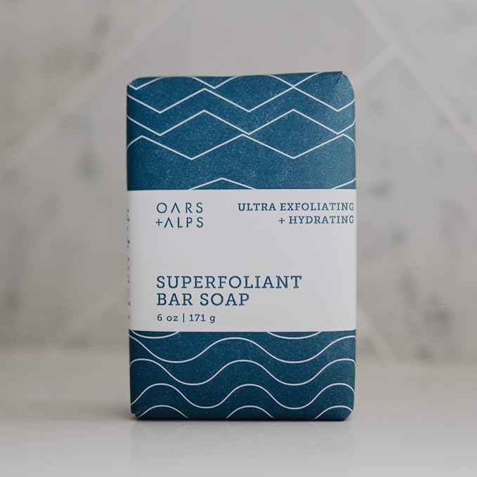 Oars + Alps Superfoliant Exfoliating Men's Bar Soap, Dermatologist Tested and - Image 6