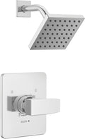 Delta Modern 14 Series Shower Faucet Set, Chrome Shower Head and Handle Set by DeltaFaucet