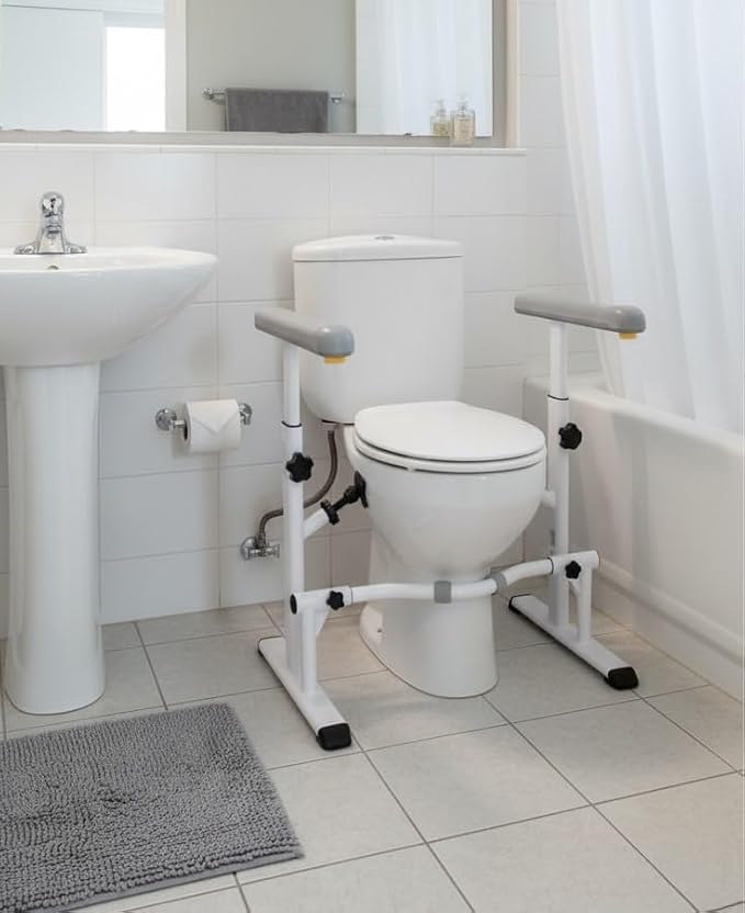 KMINA Toilet Safety Rails for Seniors, Heavy Duty Frame - Image 8