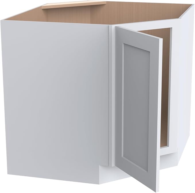 Diagonal Corner Kitchen Cabinet – Solid Wood – Freestanding Storage Organizer - Image 8