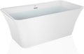 Empava 59" Luxury Freestanding Acrylic Soaking SPA Tub Modern Stand Alone by Empava