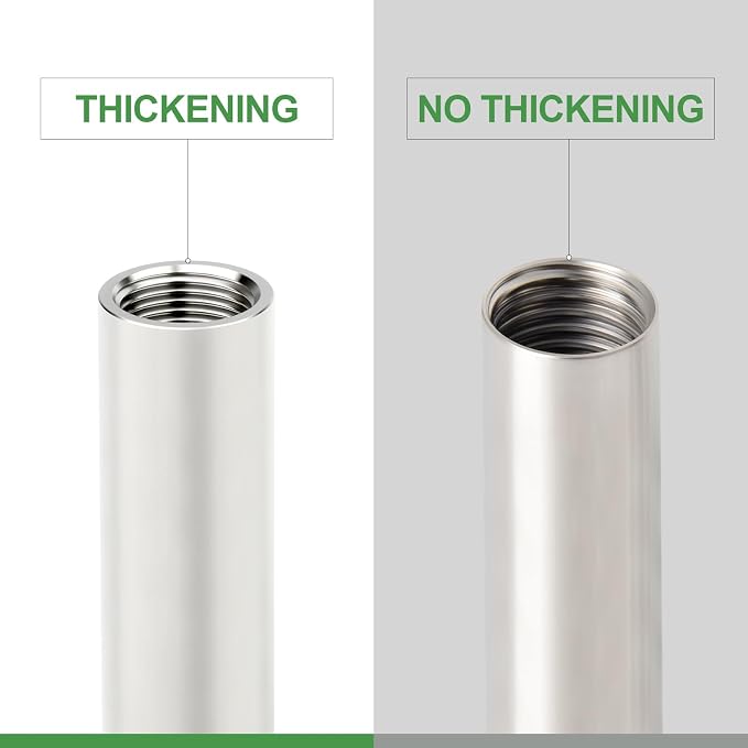 TAISHER 1PCS Stainless Steel Pipe Fittings, 1/4" NPT Female x 1/4" NPT Female - Image 3