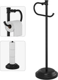 BESy Toilet Paper Holder Free Standing Bathroom Toilet Tissue Holder Stand by BESy