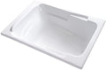 Carver Tubs - SR7148 - Modern Acrylic Fiberglass Soaking Bathtub - Neck Support by CarverTubs