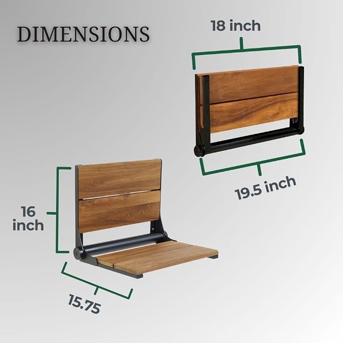 Folding Shower Seat Wall Mounted - Image 4